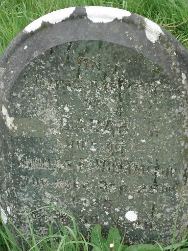 Headstone of Thomas Edward and Sarah WILLIAMSON